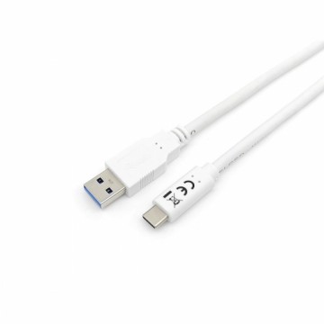 USB A uz USB C Kabelis Equip 128363 Balts 1 m