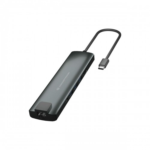 USB Centrmezgls Conceptronic DONN06G Pelēks 9-in-1 image 1
