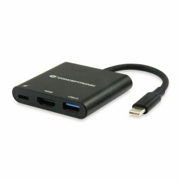USB Centrmezgls Conceptronic DONN01B Melns