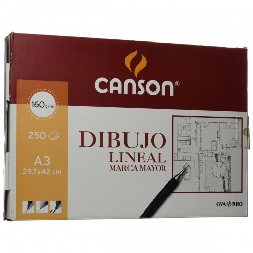 Бумага для рисования Canson Basik Белый A3 160 g 250 Листья image 1