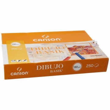 Zīmēšanas papīrs Canson Basik 130 g 250 Loksnes (210 x 297 mm)