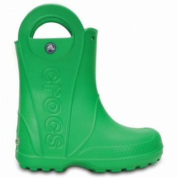 Bērnu zābaciņi Crocs Handle It Rain Zaļš