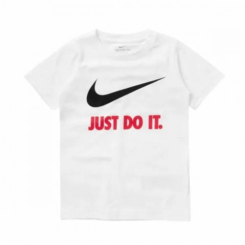 Krekls ar Īsām Piedurknēm Bērniem Nike Swoosh Just Do It Balts image 1