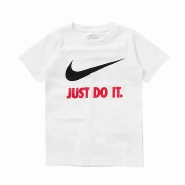 Krekls ar Īsām Piedurknēm Bērniem Nike Swoosh Just Do It Balts