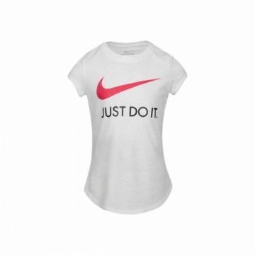 Krekls ar Īsām Piedurknēm Bērniem Nike Swoosh JDI Balts