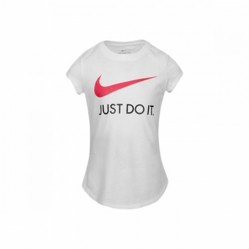 Krekls ar Īsām Piedurknēm Bērniem Nike Swoosh JDI Balts image 1