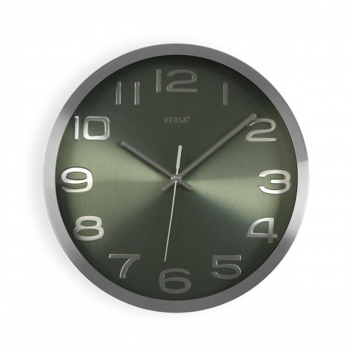 Sienas pulkstenis Versa Sudrabains Alumīnijs (4 x 30 x 30 cm) image 1