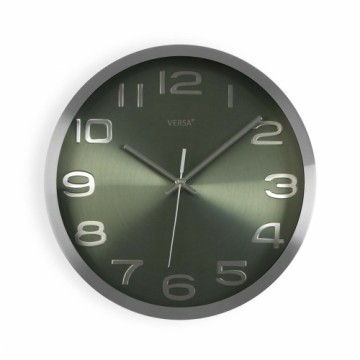 Sienas pulkstenis Versa Sudrabains Alumīnijs (4 x 30 x 30 cm)