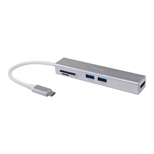 USB Centrmezgls Equip 133480 Pelēks image 1
