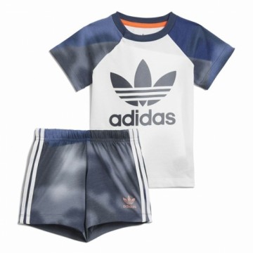 Bērnu Sporta Tērps Adidas Camouflage Print  Balts