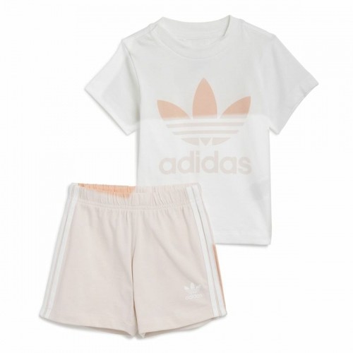 Bērnu Sporta Tērps Adidas Trifolio Balts image 4