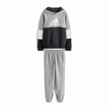 Bērnu Sporta Tērps Adidas  Colourblock Fleece Pelēks