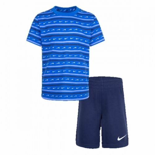 Bērnu Sporta Tērps Nike Swoosh Stripe Zils image 1