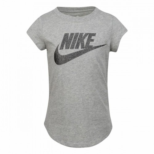 Krekls ar Īsām Piedurknēm Bērniem Nike  Futura SS Pelēks image 2