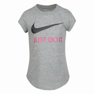 Krekls ar Īsām Piedurknēm Bērniem Nike  Swoosh JDI Pelēks