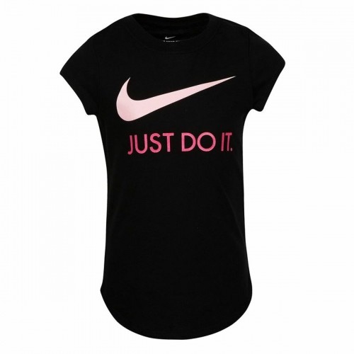Krekls ar Īsām Piedurknēm Bērniem Nike  Swoosh JDI Melns image 1