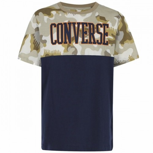 Krekls ar Īsām Piedurknēm Bērniem Converse Blocked Camo Tumši Zils image 1