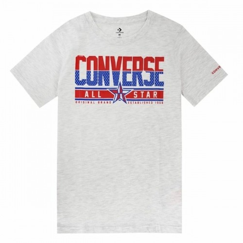 Krekls ar Īsām Piedurknēm Bērniem Converse Star Birch Gaiši pelēks image 3