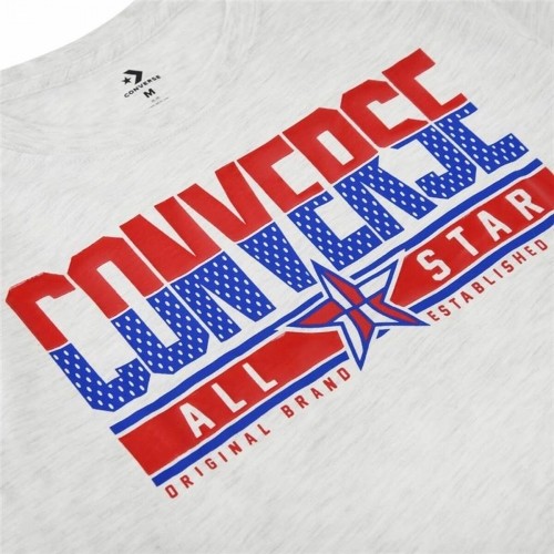 Krekls ar Īsām Piedurknēm Bērniem Converse Star Birch Gaiši pelēks image 4