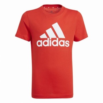 Krekls ar Īsām Piedurknēm Adidas Essentials  vivid Sarkans