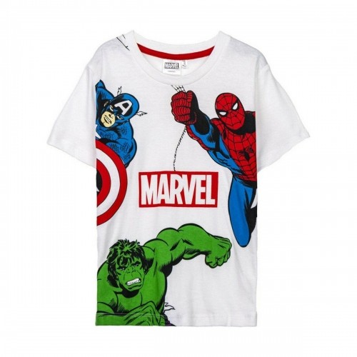 Krekls ar Īsām Piedurknēm The Avengers Bērnu Balts image 1