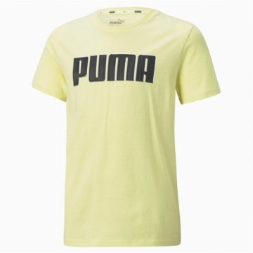 Krekls ar Īsām Piedurknēm Bērniem Puma Alpha Graphic  Dzeltens