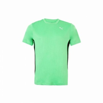 Īsroku Sporta T-krekls Puma Running Zaļš