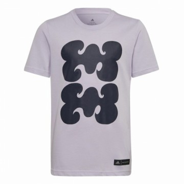 Krekls ar Īsām Piedurknēm Bērniem Adidas Marimekko Graphic Plūme