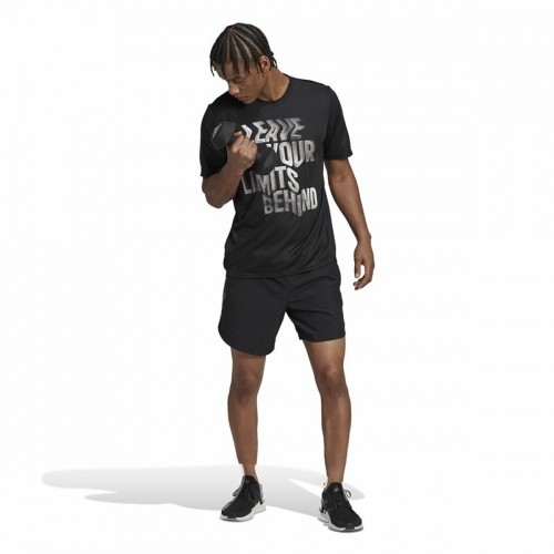 Спортивные мужские шорты Adidas Hiit Movement  Чёрный 7" image 5