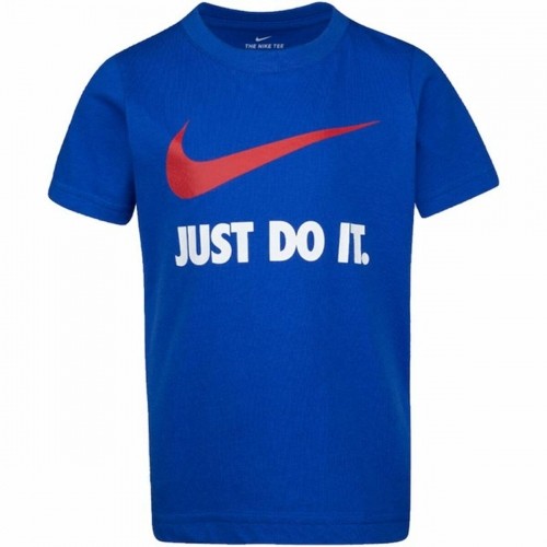Krekls ar Īsām Piedurknēm Bērniem Nike Swoosh Zils image 1