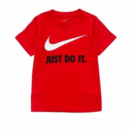 Детский Футболка с коротким рукавом Nike Swoosh Красный image 1