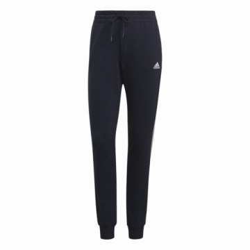 Garās sporta bikses Adidas Essentials French Terry 3 Stripes Dāma Tumši zils