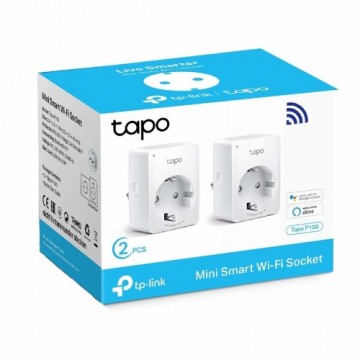 Smart Plug TP-Link MINI SMART Tapo P100 2900W WiFi Balts (2 uds)