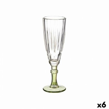 Vivalto Šampanieša glāze Exotic Stikls Zaļš 6 gb. (170 ml)