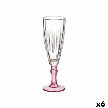 Vivalto Бокал для шампанского Стеклянный Розовый 6 штук (170 ml)