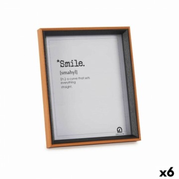 Gift Decor Foto rāmis Stikls Melns Brūns Koks MDF (22 x 27 x 3 cm) (6 gb.)