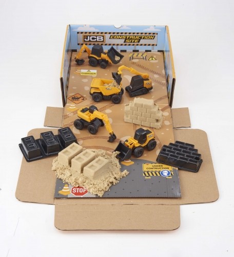 JCB TEAMSTERZ Mašīnu rotaļu komplekts ar smiltīm image 3