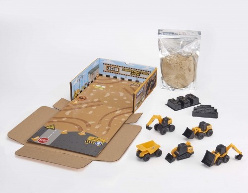 JCB TEAMSTERZ Mašīnu rotaļu komplekts ar smiltīm image 4