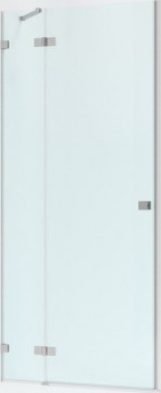 Brasta Glass Dušas durvis nišām INA PLUSS 120 Ar faktūru, zaļgans, zilgans, satin