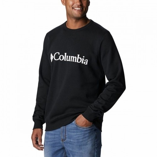 Vīriešu Sporta Krekls bez Kapuča Columbia Logo Fleece Crew Melns image 3