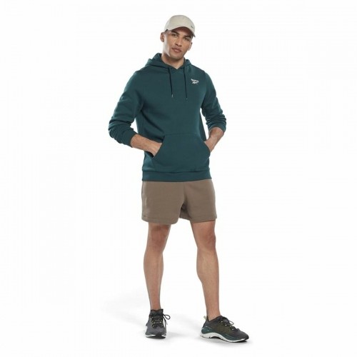 Vīriešu Sporta Krekls ar Kapuci Reebok Identity Fleece Zaļš image 5
