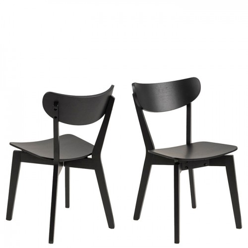 Krēsls ROXBY 45x55xH79.5cm melns image 1
