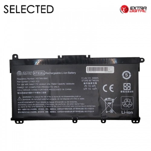 Extradigital Notebook Battery HP HT03XL, Extra Digital Selected image 1