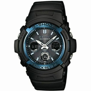 Unisex Pulkstenis Casio AWG-M100A-1AER Melns Zils (Ø 52 mm)