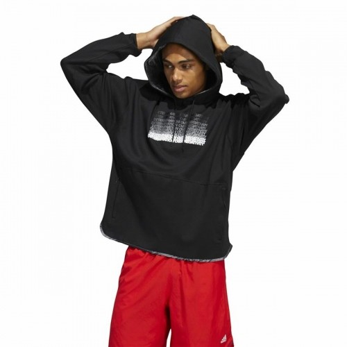 Vīriešu Sporta Krekls ar Kapuci Adidas Donovan Mitchell Inno Melns image 5