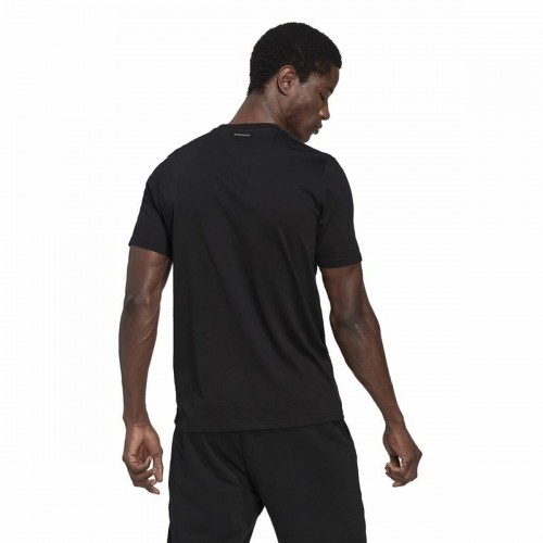 Vīriešu Krekls ar Īsām Piedurknēm Adidas WMB In Graphic Melns image 2