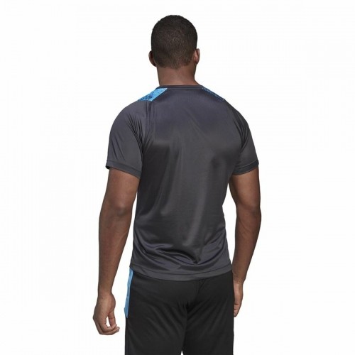 Vīriešu Krekls ar Īsām Piedurknēm Adidas Melns image 2