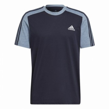 t-krekls Adidas Essentials Mélange Tumši zils
