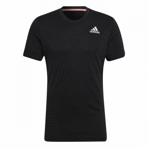 Vīriešu Krekls ar Īsām Piedurknēm Adidas Freelift Melns image 1