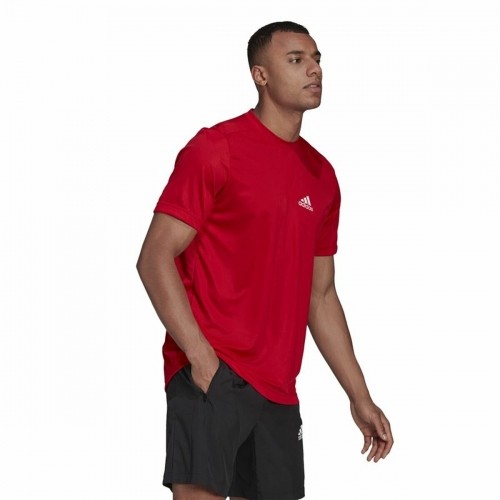 t-krekls  Aeroready Designed To Move Adidas Designed To Move Sarkans image 4